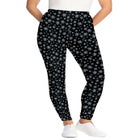 Stretch-Cotton Knit Pull-On Printed Leggings image number null
