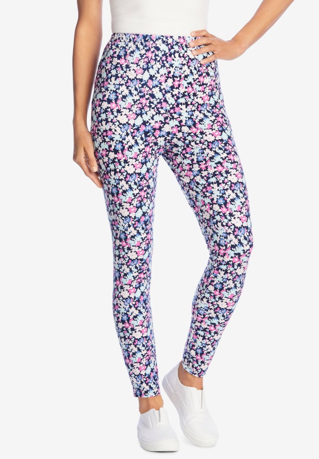 Stretch Cotton Printed Legging image number null