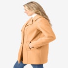 Wool-Blend Double-Breasted Peacoat image number null