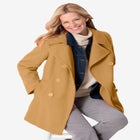 Wool-Blend Double-Breasted Peacoat image number null