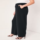 Curvie Fit Wide-Leg Corner Office Pants image number null
