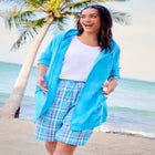 Zip Front Tunic Hoodie Jacket image number null