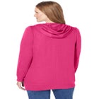 Zip Front Tunic Hoodie Jacket image number null