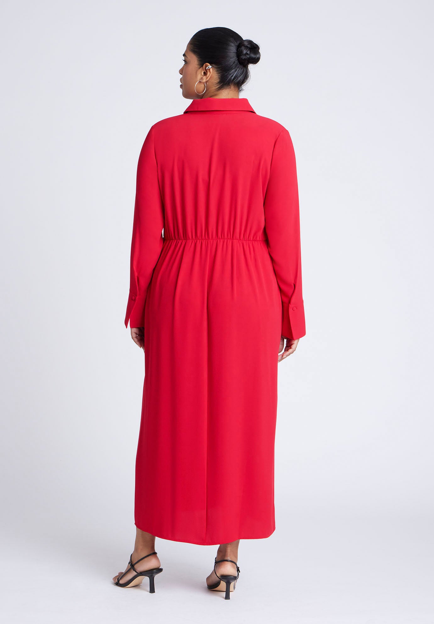 Collared Maxi Shirt Dress image number 2