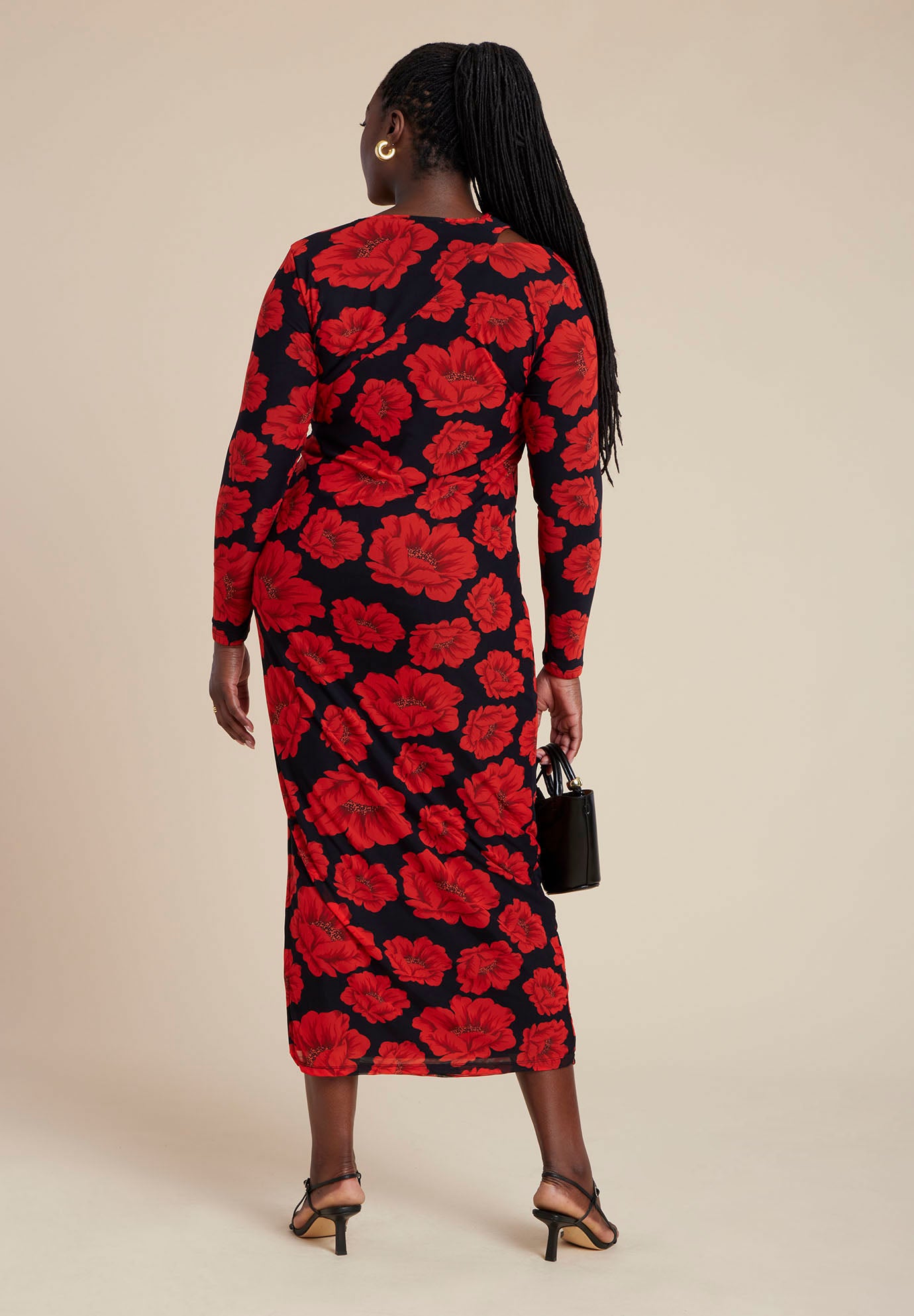 Shoulder Detail Mesh Dress image number 3