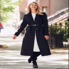 Full Length Wool Blend Coat image number null