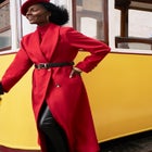 Long Shawl Collar Wool Coat image number null