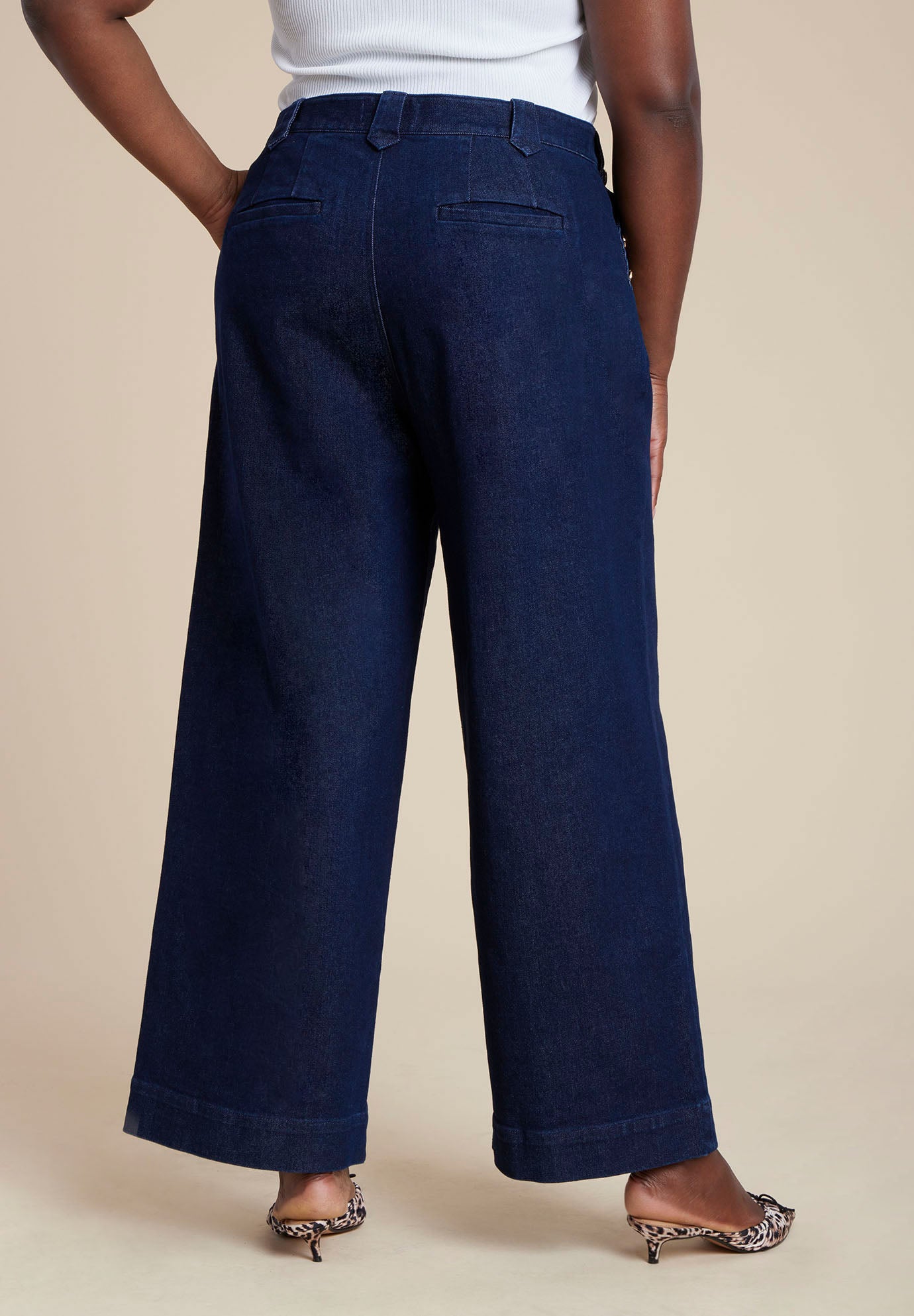 Sailor Gold Button Comfort Stretch Trouser Jean image number 1