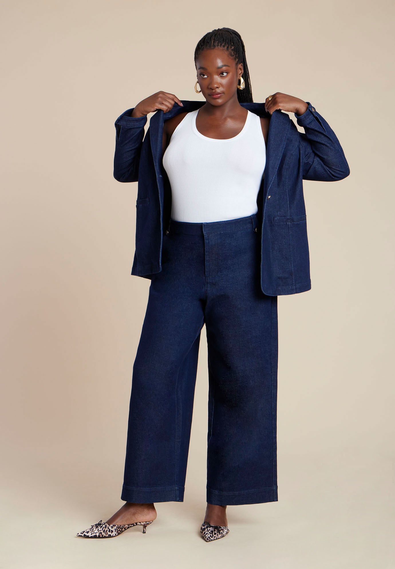 Sailor Gold Button Comfort Stretch Trouser Jean image number 2