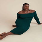 Off Shoulder Textured Dress image number null