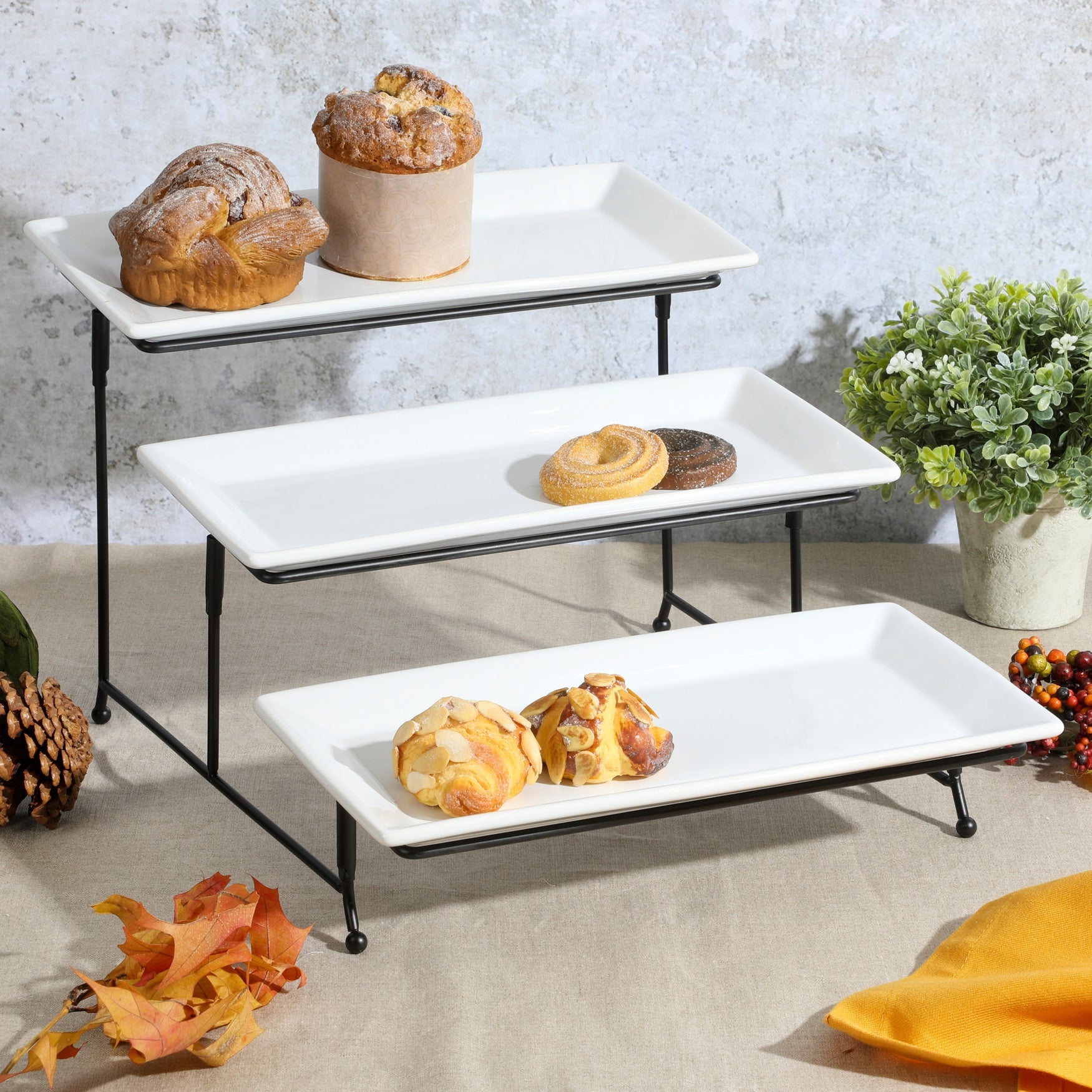 3-Tier Serving Set with Stand image number 0