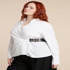 Belted Button Up Shirt image number null
