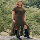 Lurex Sweater Dress W Fringes image number null