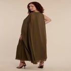 Hardware Detail Cape Maxi Dress image number null