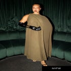 Hardware Detail Cape Maxi Dress image number null