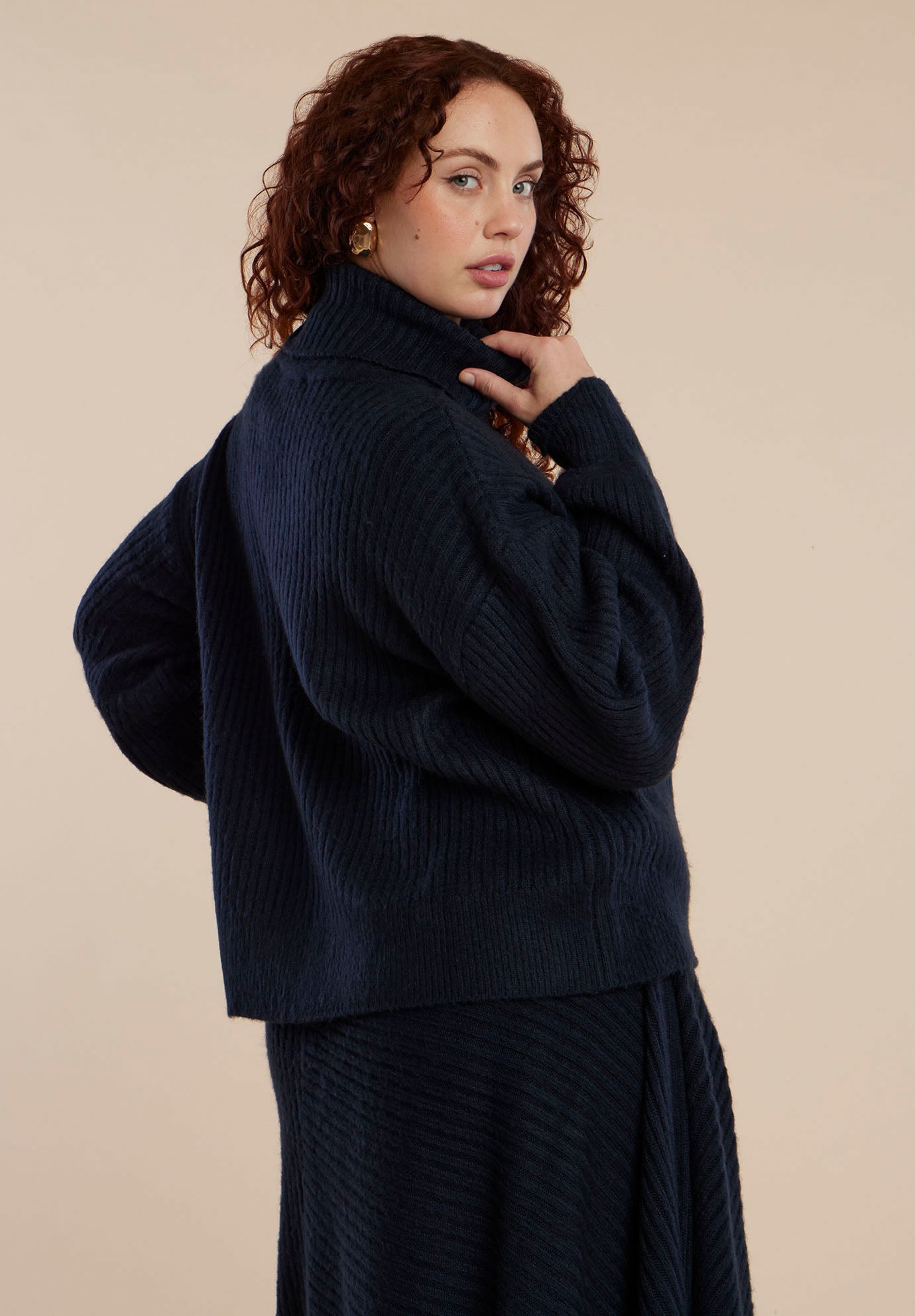 Oversized Button Detail Sweater image number 1