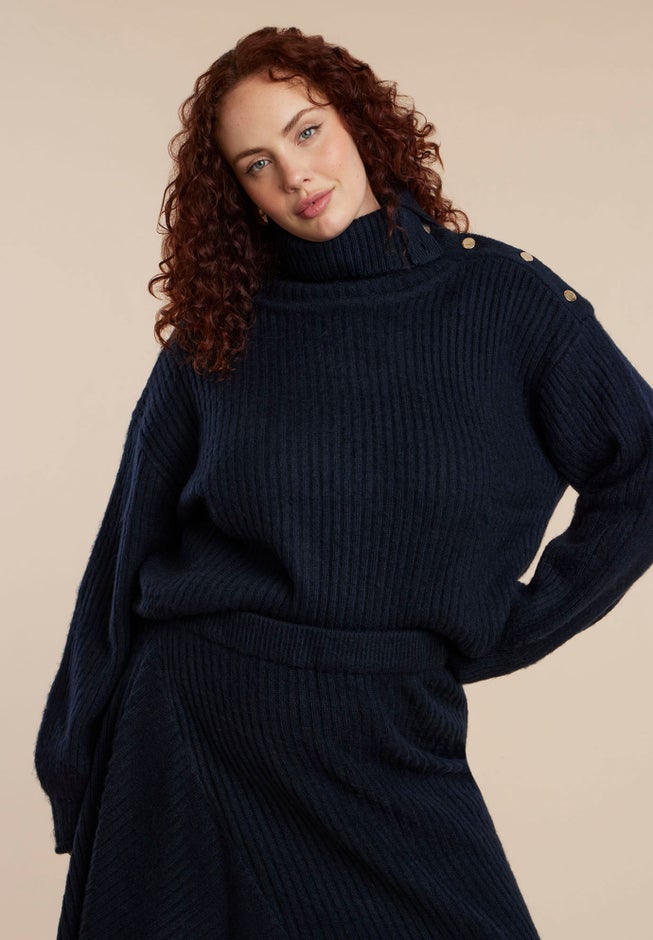 Oversized Button Detail Sweater image number 2