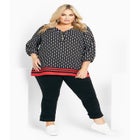 Malia Zip Border Top image number null