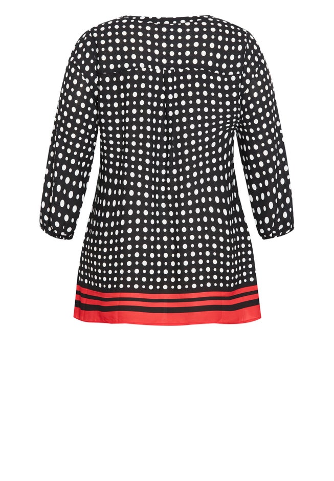 Malia Zip Border Top image number 5