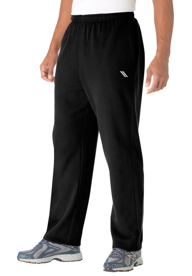 Wicking Fleece Open Bottom Pants by KS Sport™ image number 0
