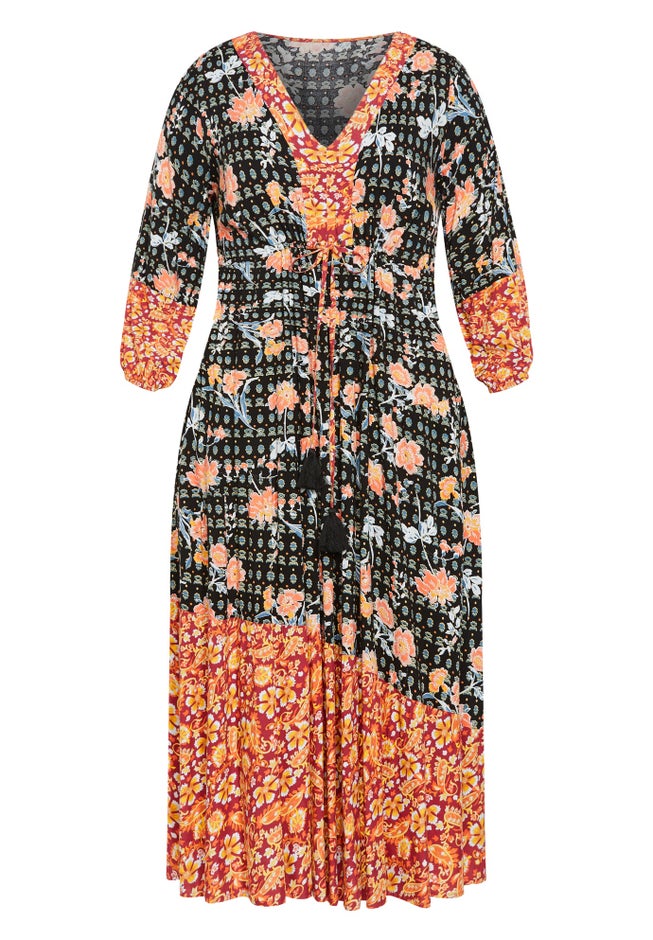 Cynthia Spliced Maxi Dress image number null
