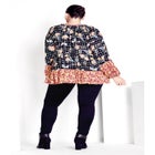 Imari Empire Waist Spliced Top image number null