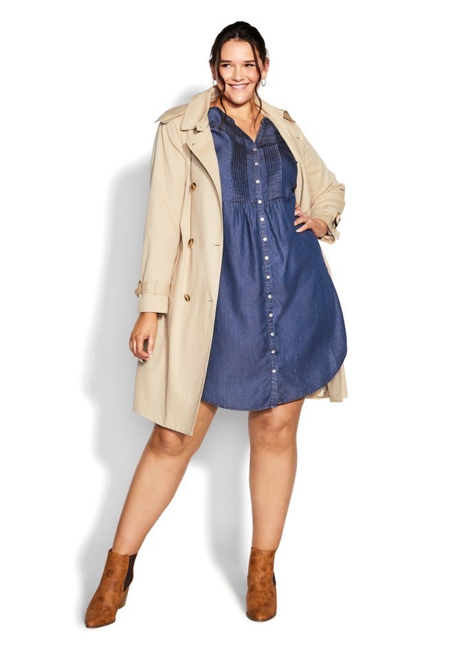 Mae Pintuck Shirtdress image number 4