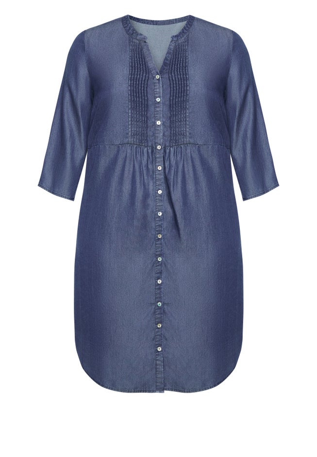 Mae Pintuck Shirtdress image number 9