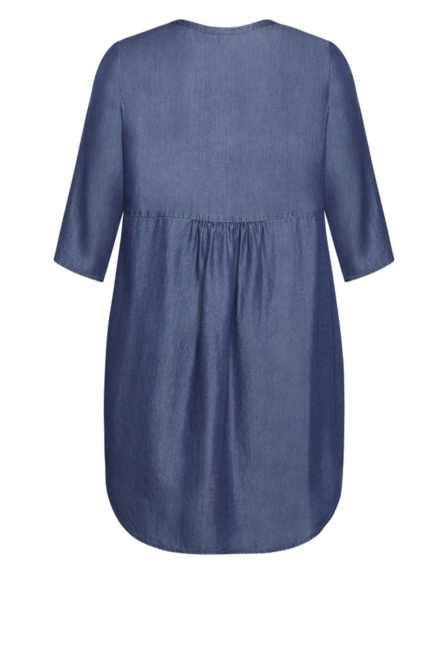 Mae Pintuck Shirtdress image number 10