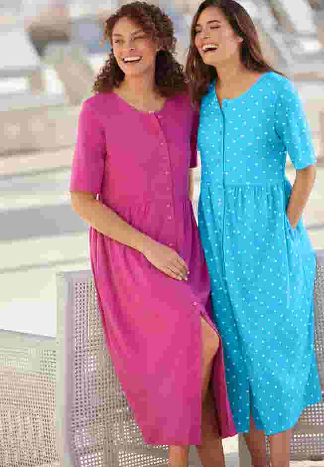 Button-Front Essential Dress image number 2