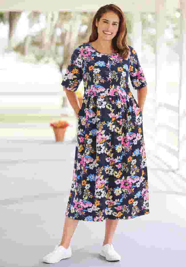 Button-Front Essential Dress image number 0