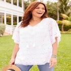 Harborview Eyelet Top image number null