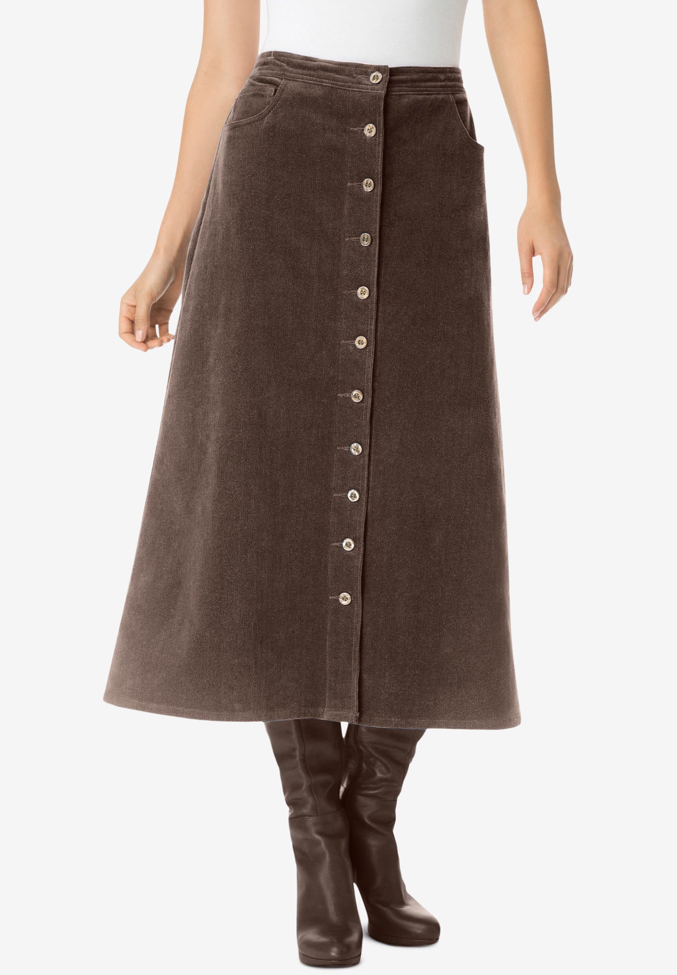 Corduroy skirt image number 0