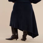 Asym Draped Sweater Skirt image number null