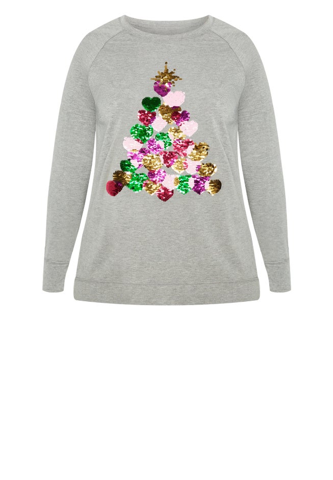Sequin Sweat Top image number 2