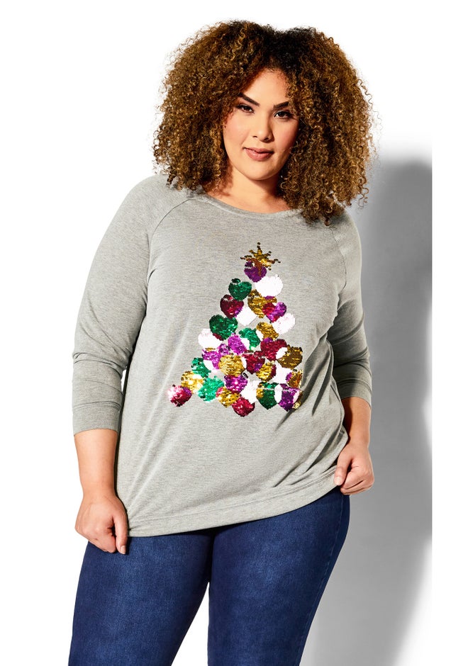 Sequin Sweat Top image number 5