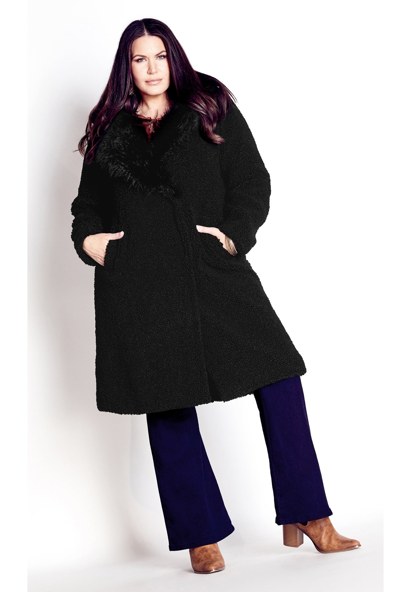 Teddy Faux Fur Jacket image number 4