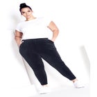 Velour Panel Pant image number null