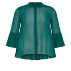 Perla Pleat Shirt image number null