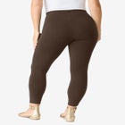 Plus Size Essential Stretch Ankle Length Pull-On Legging image number 1