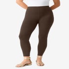 Plus Size Essential Stretch Ankle Length Pull-On Legging image number 0