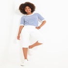 Stretch Denim Capri Pant image number 5