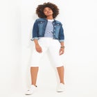 Stretch Denim Capri Pant image number 0