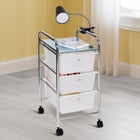 3-Drawer Rolling Storage Cart image number null