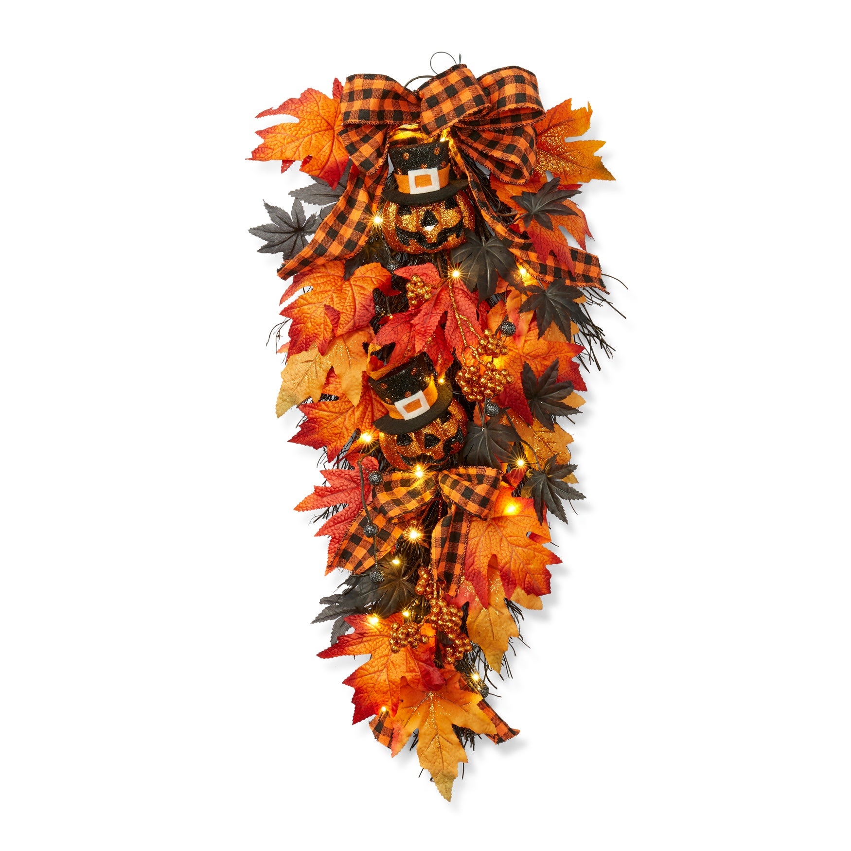 Pre-Lit Pumpkin Swag image number 0