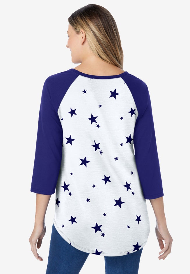 Three-Quarter Sleeve Baseball Tee image number 1