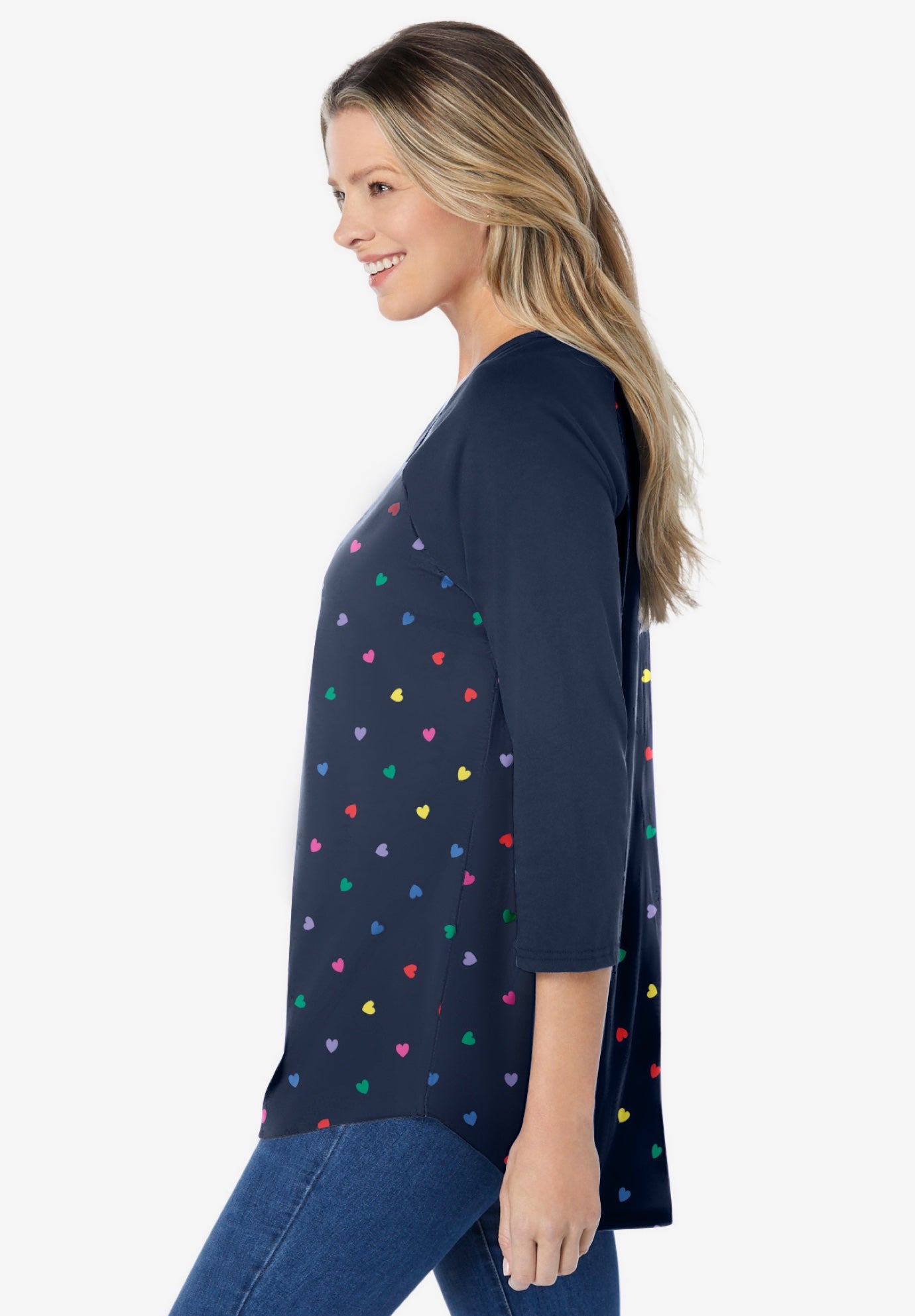 Three-Quarter Sleeve Baseball Tee image number 2