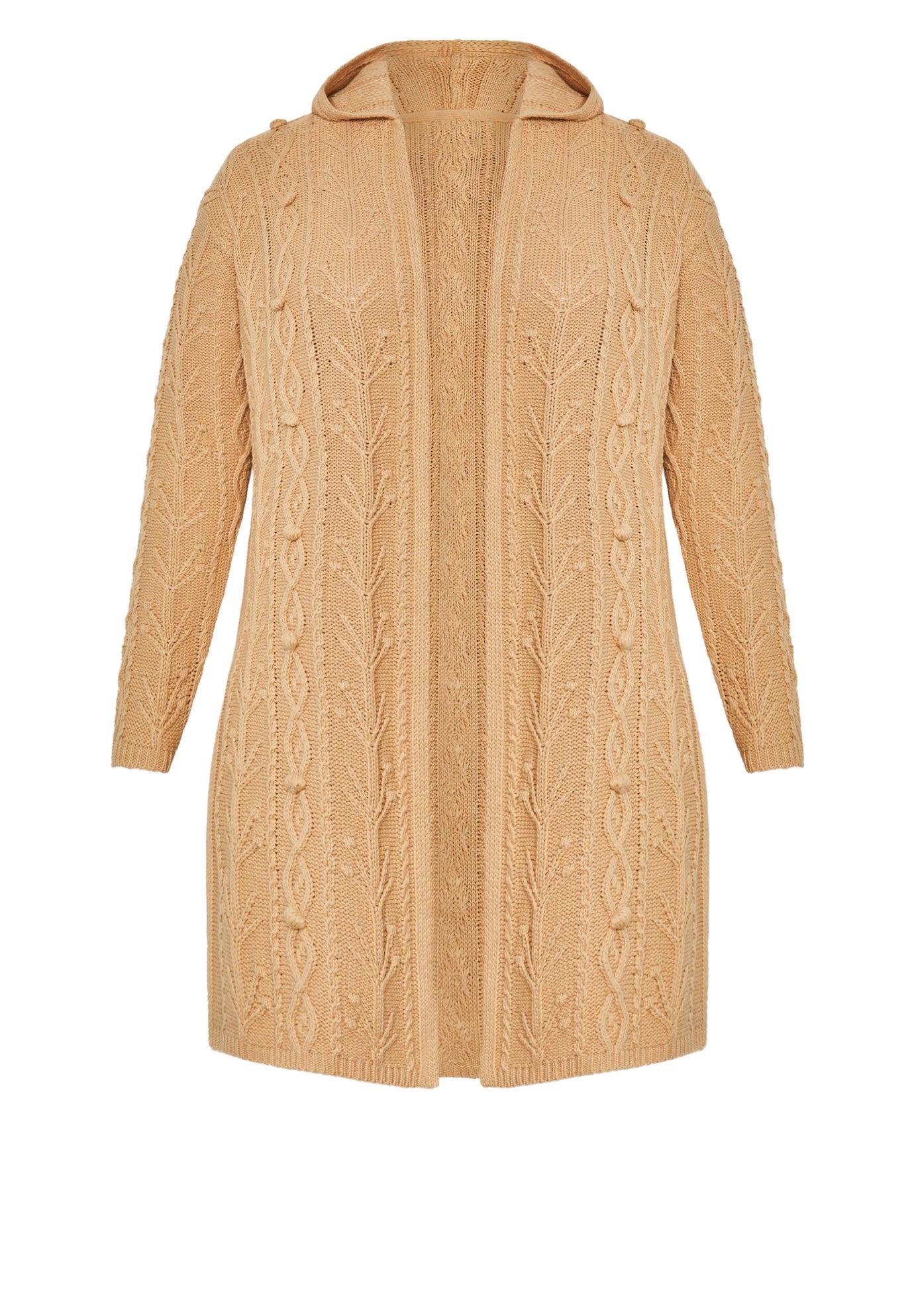 Camilla Cable Knit Hooded Cardigan image number 2