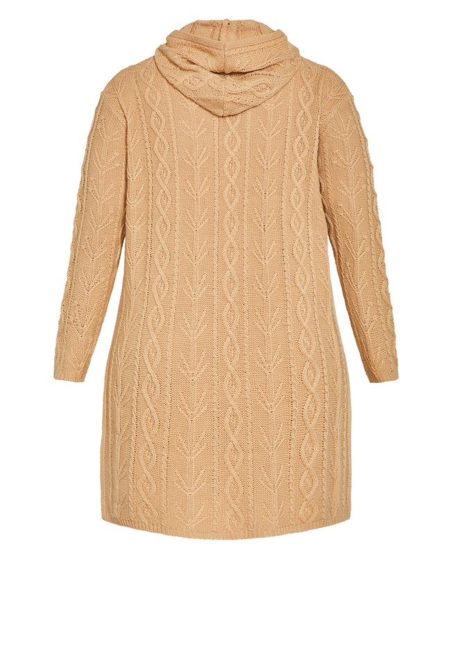 Camilla Cable Knit Hooded Cardigan image number 4