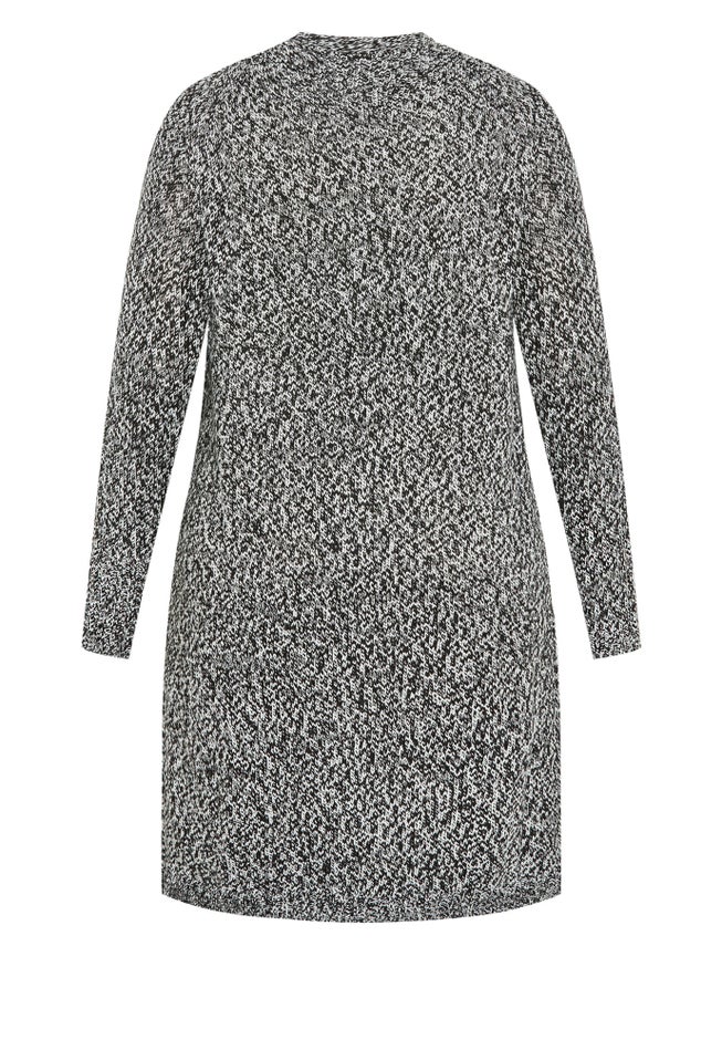 Charmed Collarless Longline Cardigan image number 4